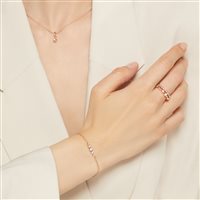 Pulsera Dodo Mujer Bollicine in Oro rosa Diamante 0.09 Ct DBC4004_BOLLI_DB09R-M - DBC4004_BOLLI_DB09R-M